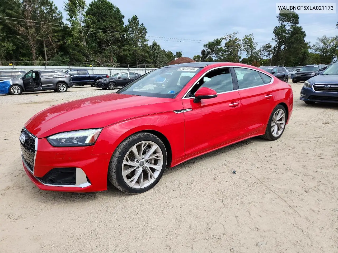 AUDI A5 2020, VIN WAUBNCF5XLA021173