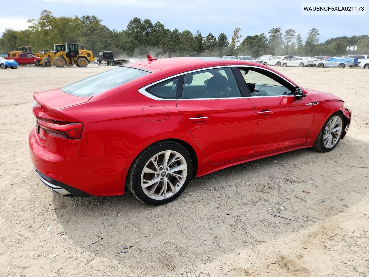 2020 AUDI A5 VIN WAUBNCF5XLA021173 — фото 3