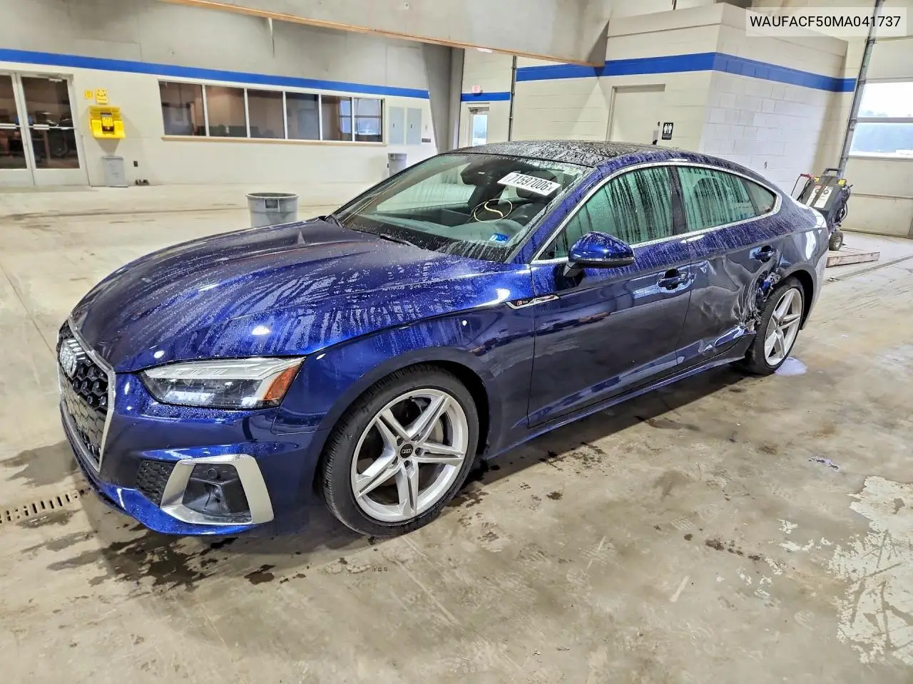 AUDI A5 2021, VIN WAUFACF50MA041737