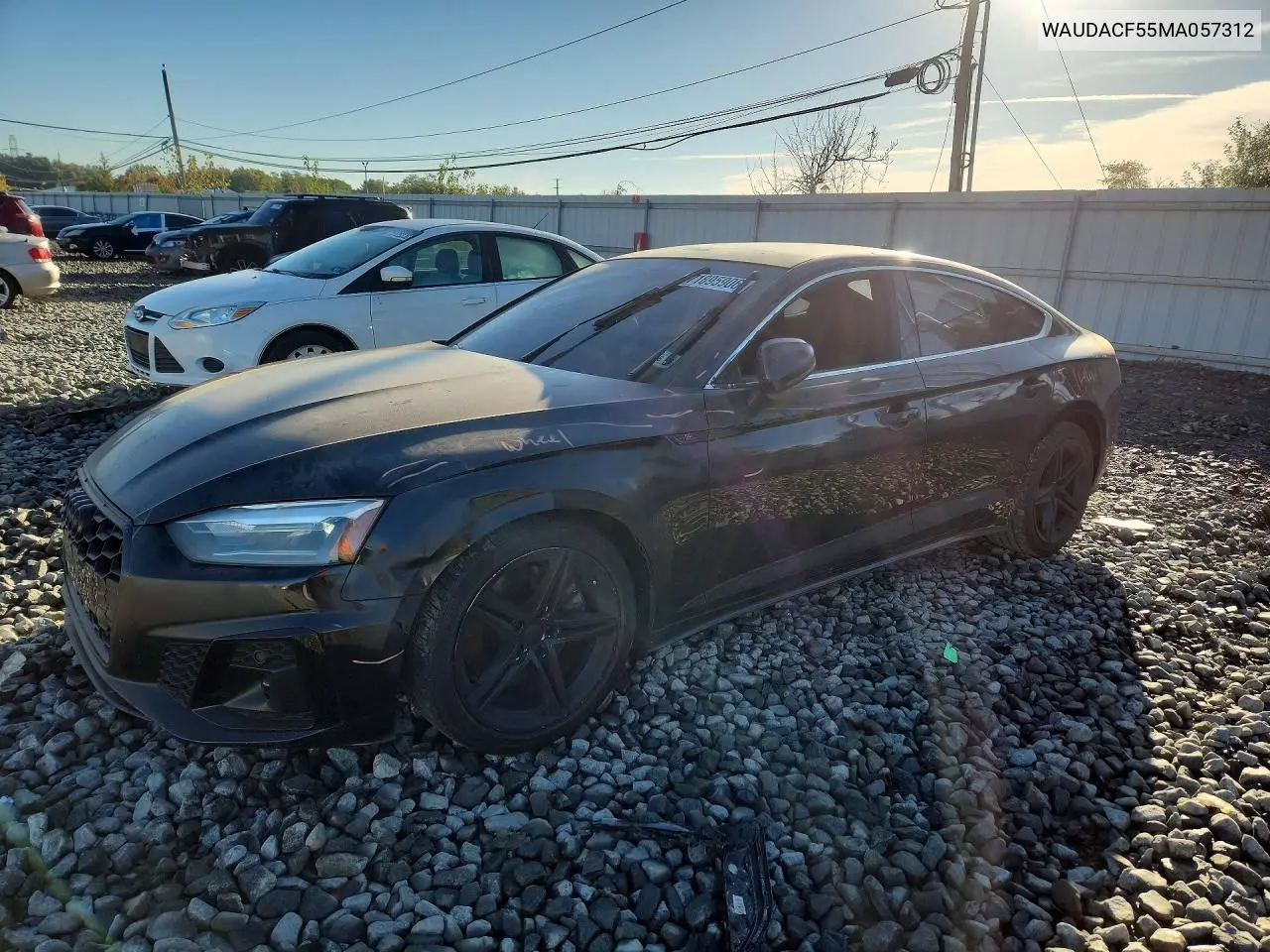 AUDI A5 2021, VIN WAUDACF55MA057312