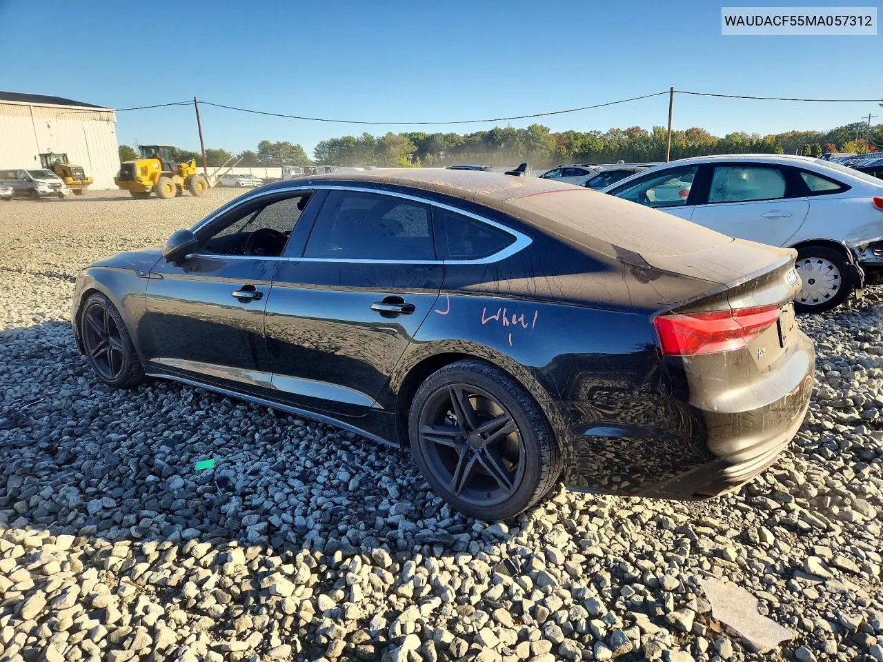 2021 AUDI A5 VIN WAUDACF55MA057312 — фото 2