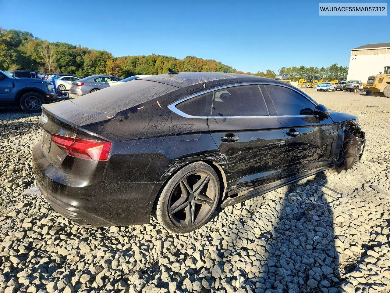 2021 AUDI A5 VIN WAUDACF55MA057312 — фото 3