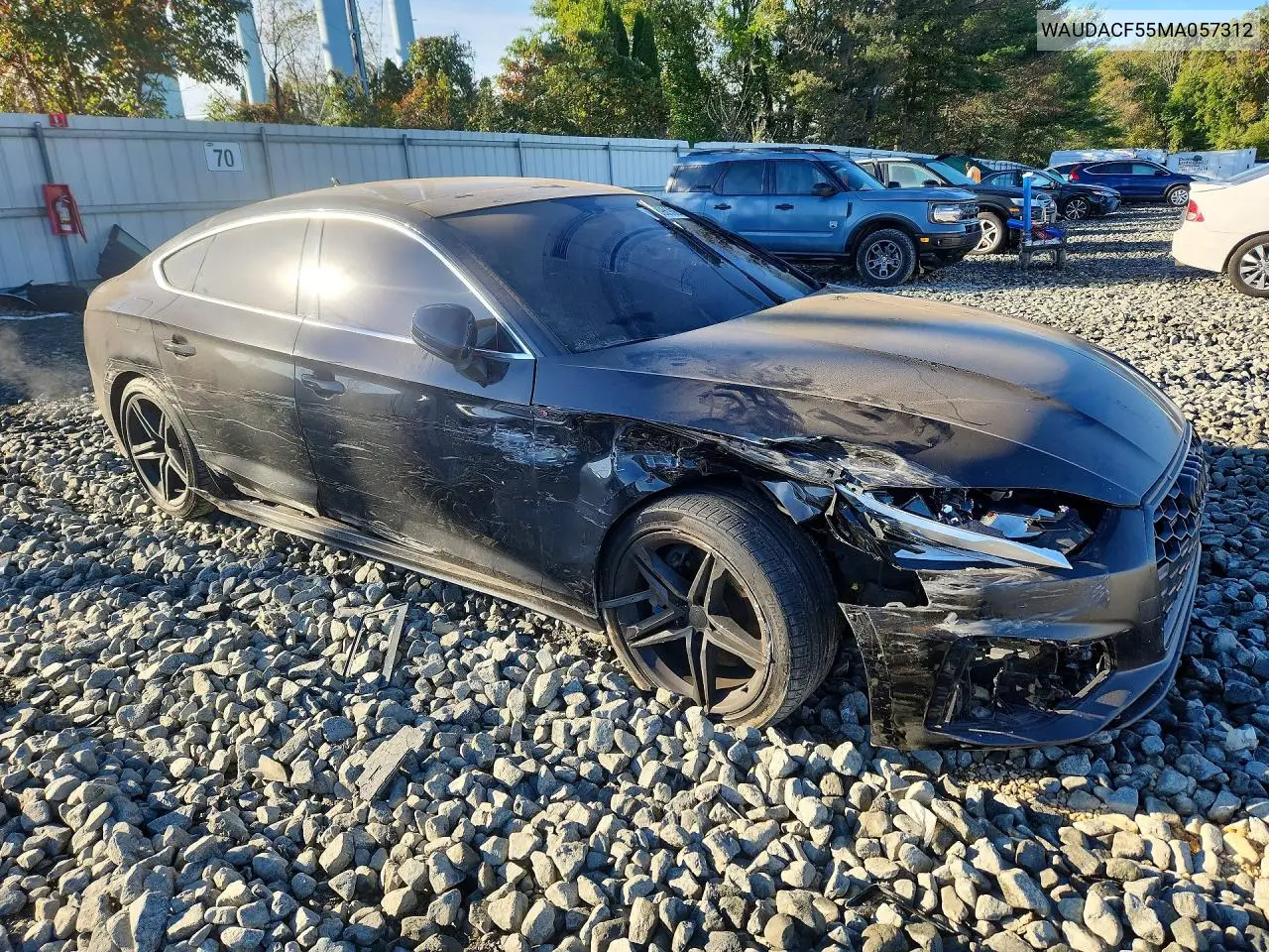 2021 AUDI A5 VIN WAUDACF55MA057312 — фото 4
