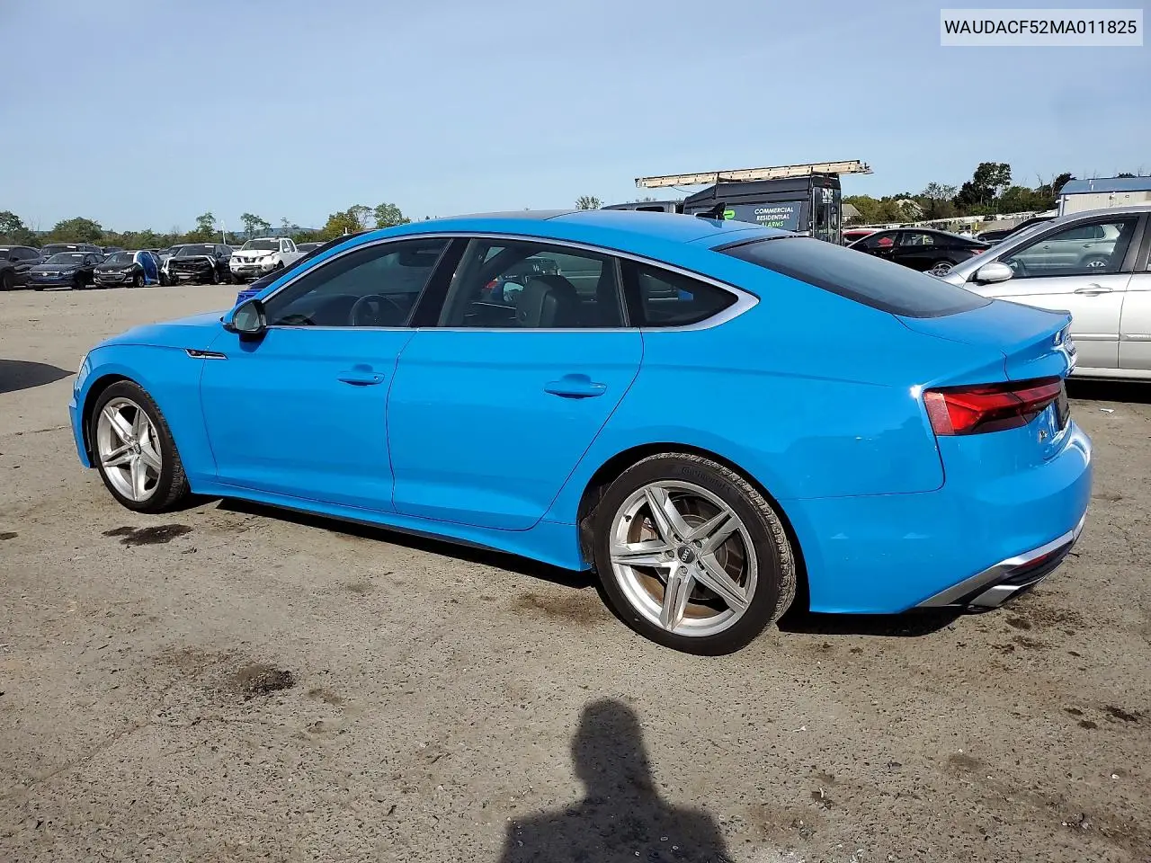 2021 AUDI A5 VIN WAUDACF52MA011825 — фото 2