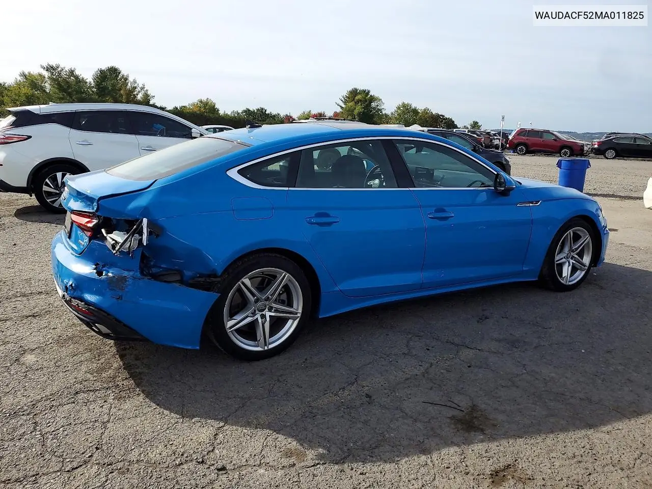 2021 AUDI A5 VIN WAUDACF52MA011825 — фото 3