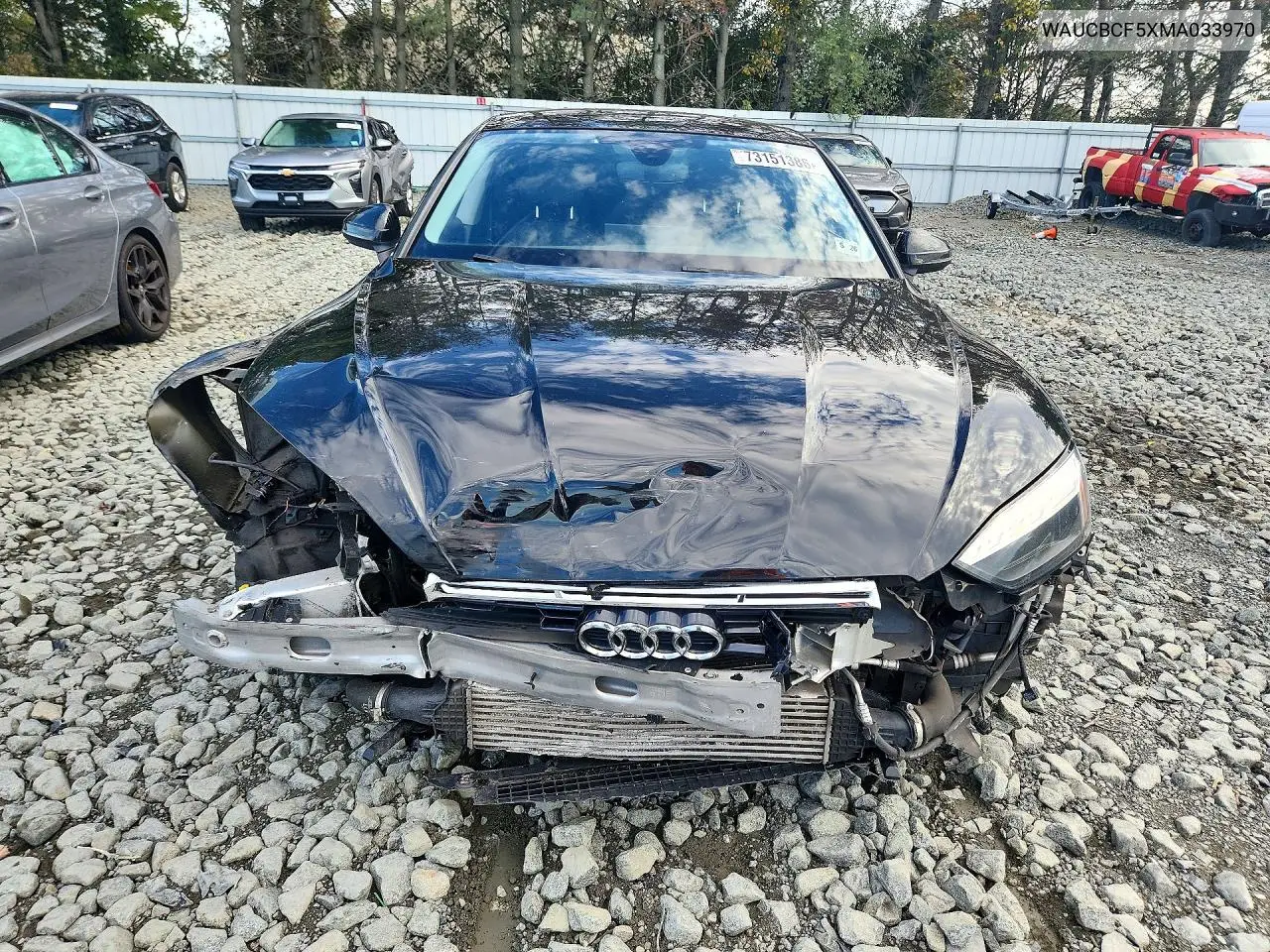 2021 AUDI A5 VIN WAUCBCF5XMA033970 — фото 5