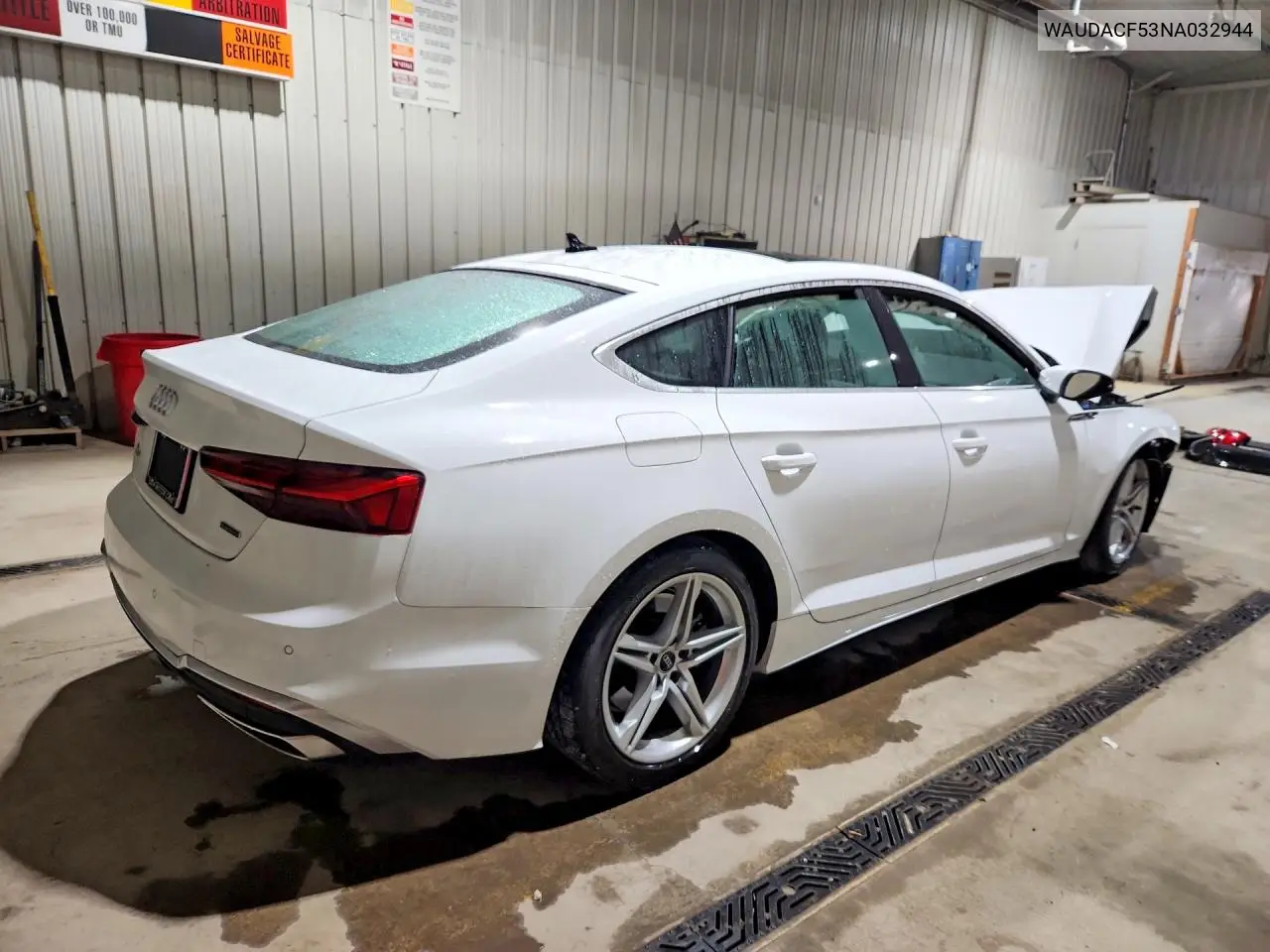 2022 AUDI A5 VIN WAUDACF53NA032944 — фото 3