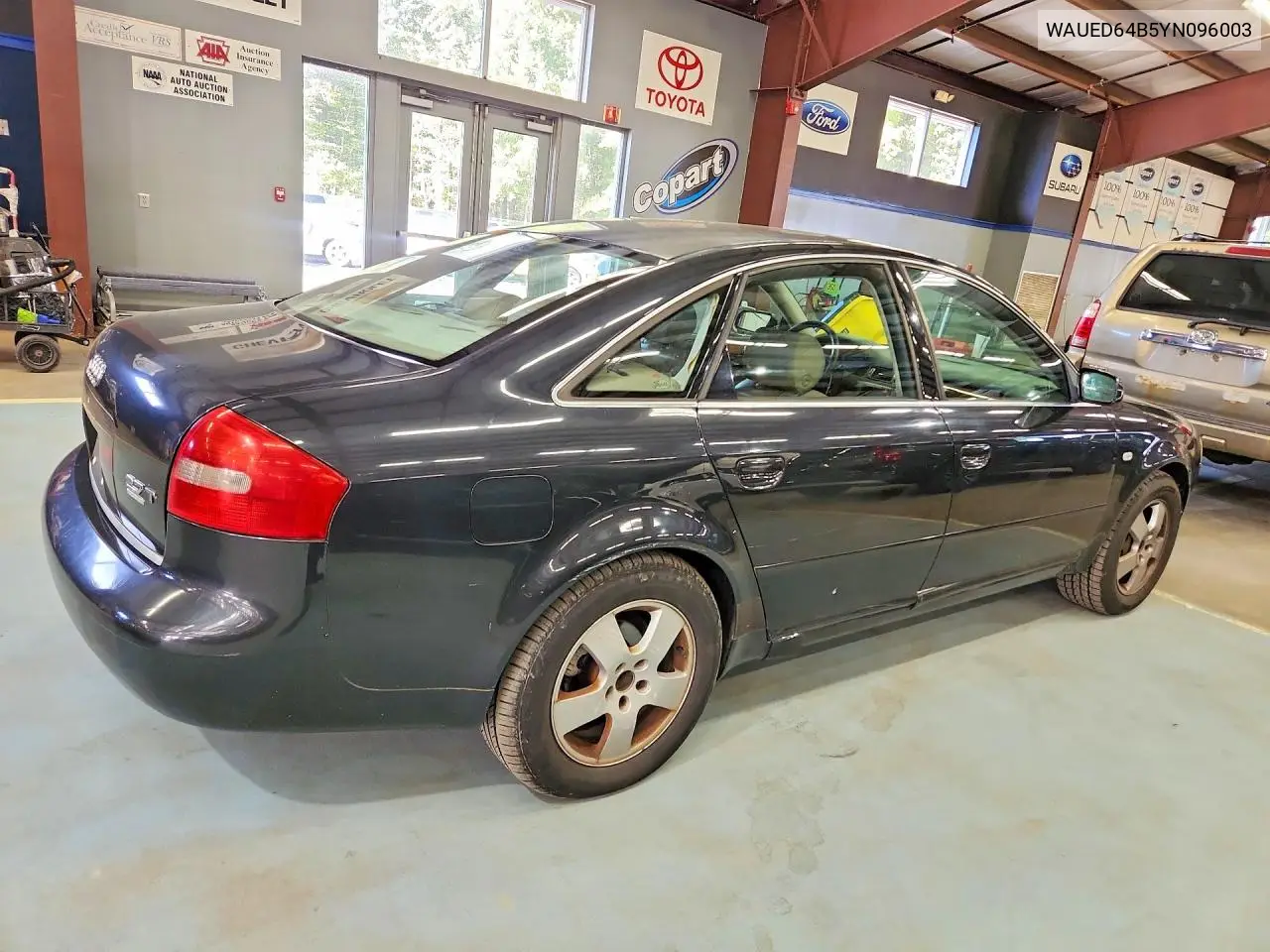 2000 AUDI A6 VIN WAUED64B5YN096003 — фото 3
