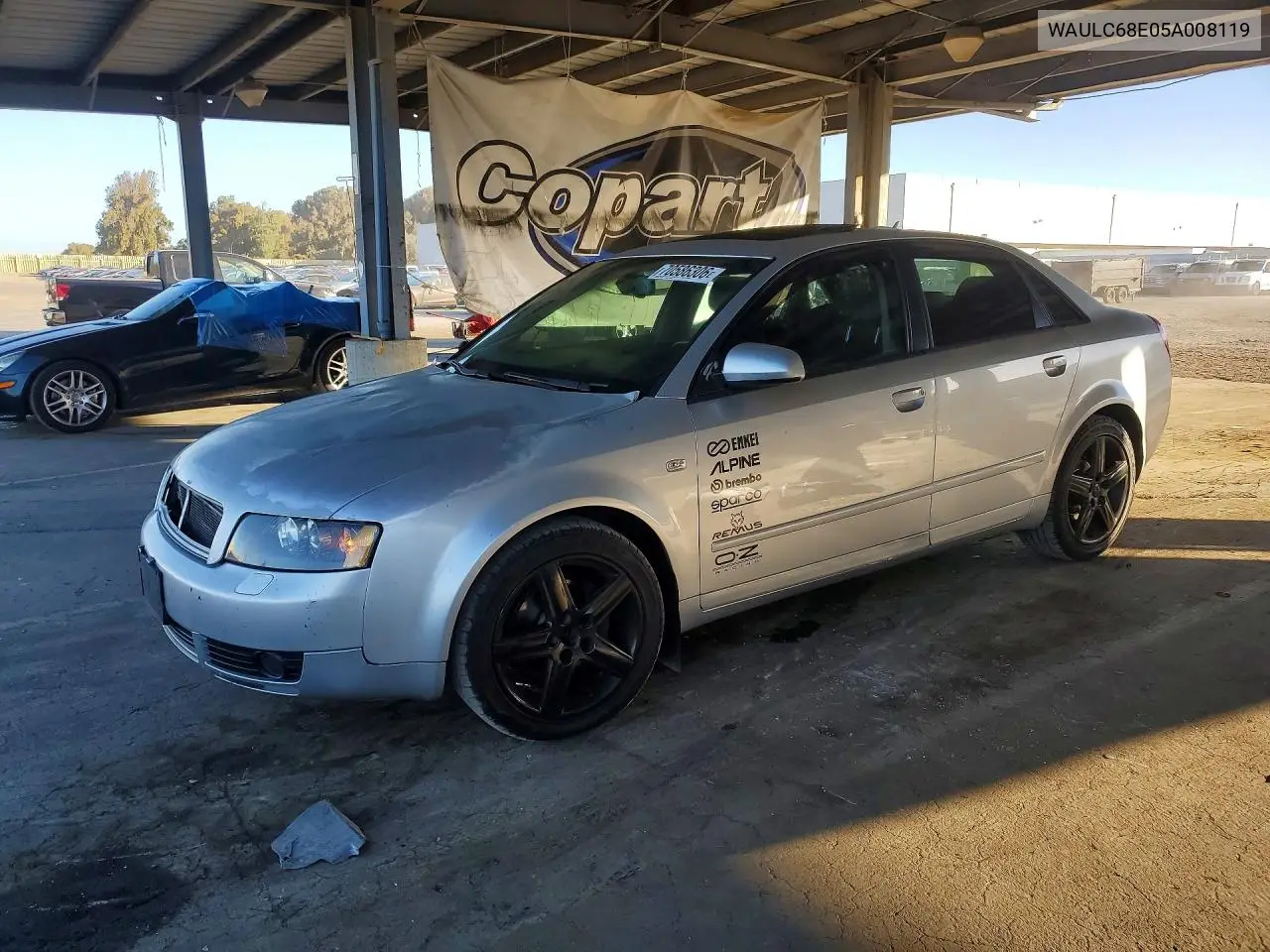 AUDI A6 2005, VIN WAULC68E05A008119