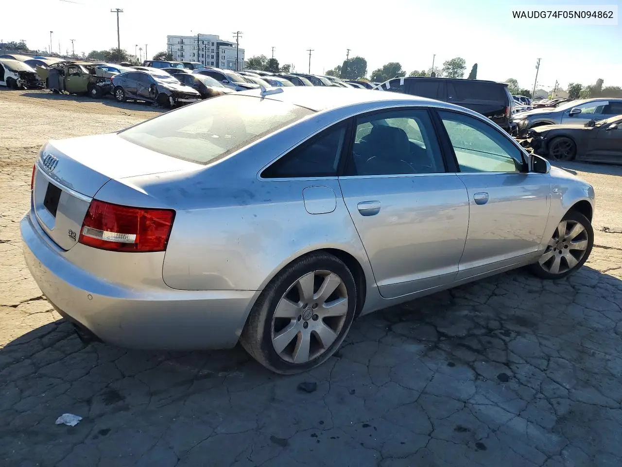 2005 AUDI A6 VIN WAUDG74F05N094862 — фото 3