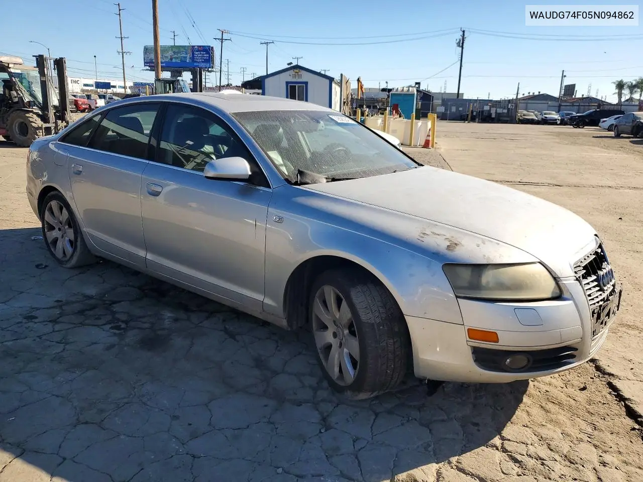 2005 AUDI A6 VIN WAUDG74F05N094862 — фото 4
