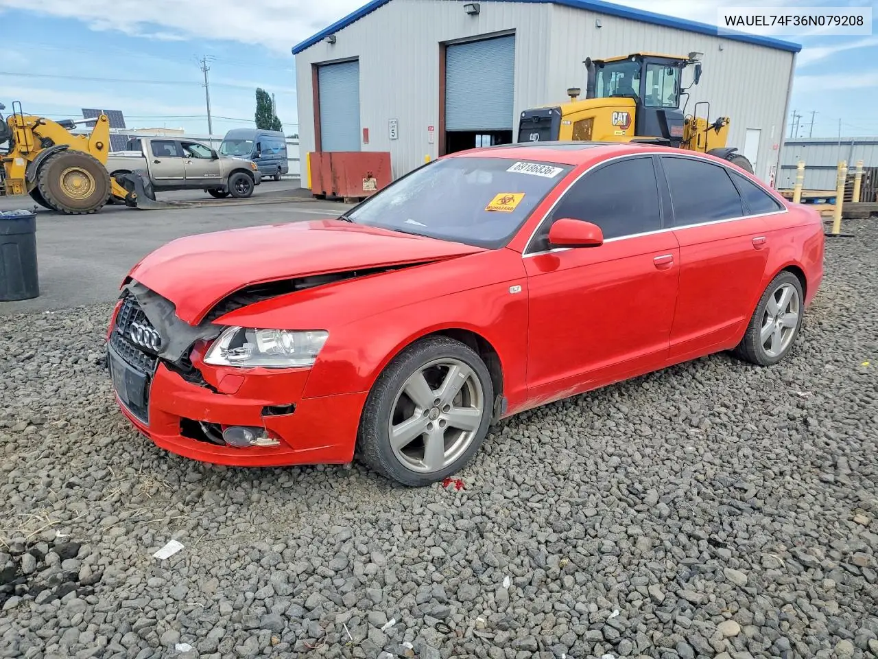 AUDI A6 2006, VIN WAUEL74F36N079208