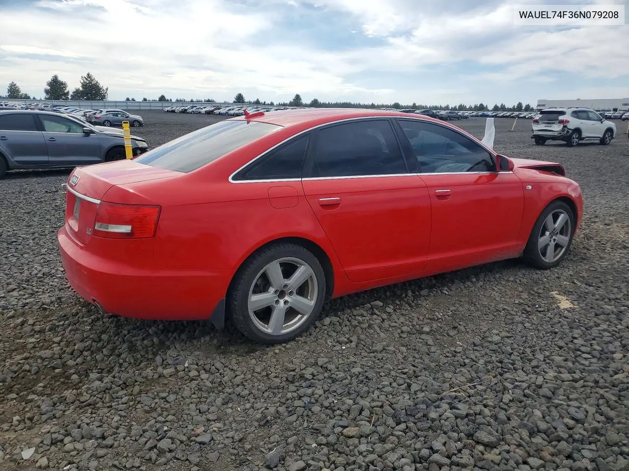 2006 AUDI A6 VIN WAUEL74F36N079208 — фото 3