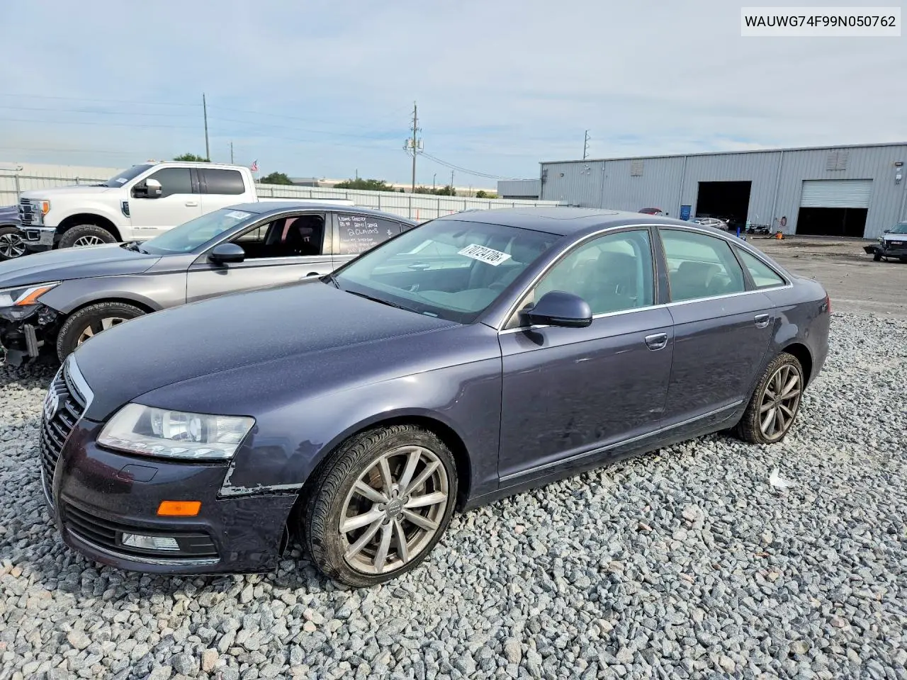 AUDI A6 2009, VIN WAUWG74F99N050762