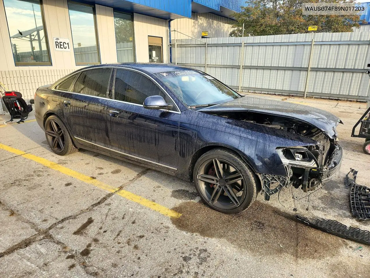 2009 AUDI A6 VIN WAUSG74F89N017203 — фото 4