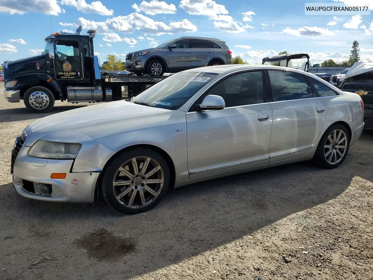 AUDI A6 2010, VIN WAUPGCFBXAN005177