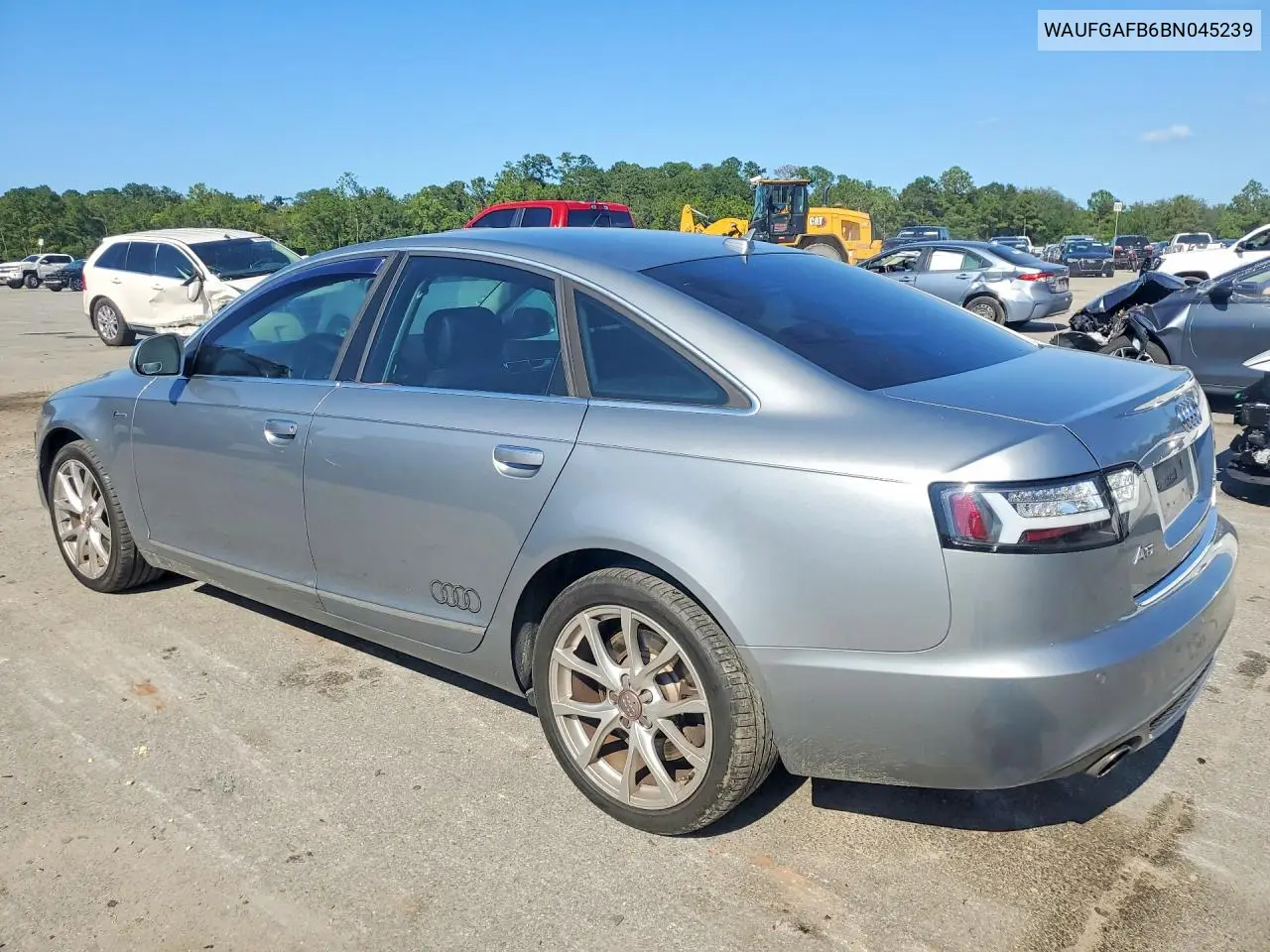 2011 AUDI A6 VIN WAUFGAFB6BN045239 — фото 2