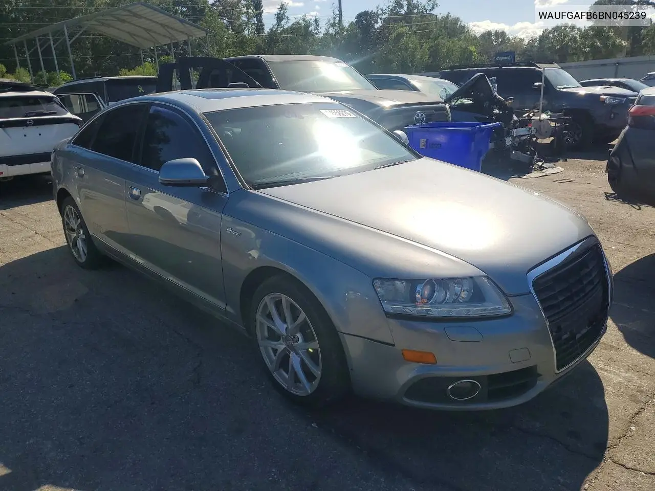2011 AUDI A6 VIN WAUFGAFB6BN045239 — фото 4