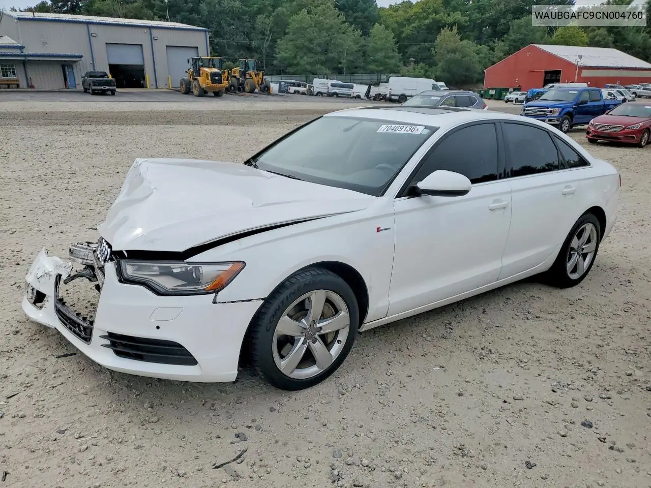 AUDI A6 2012, VIN WAUBGAFC9CN004760