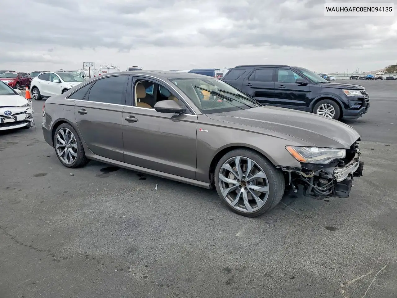 2014 AUDI A6 VIN WAUHGAFC0EN094135 — фото 4