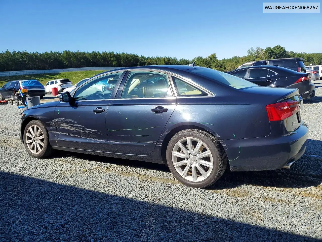 2014 AUDI A6 VIN WAUGFAFCXEN068267 — фото 2