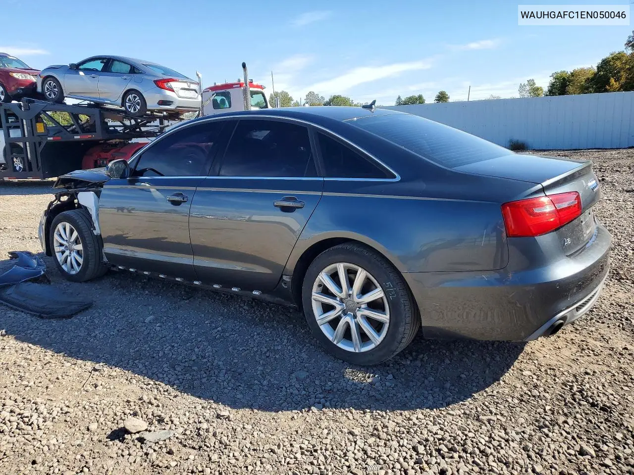2014 AUDI A6 VIN WAUHGAFC1EN050046 — фото 2