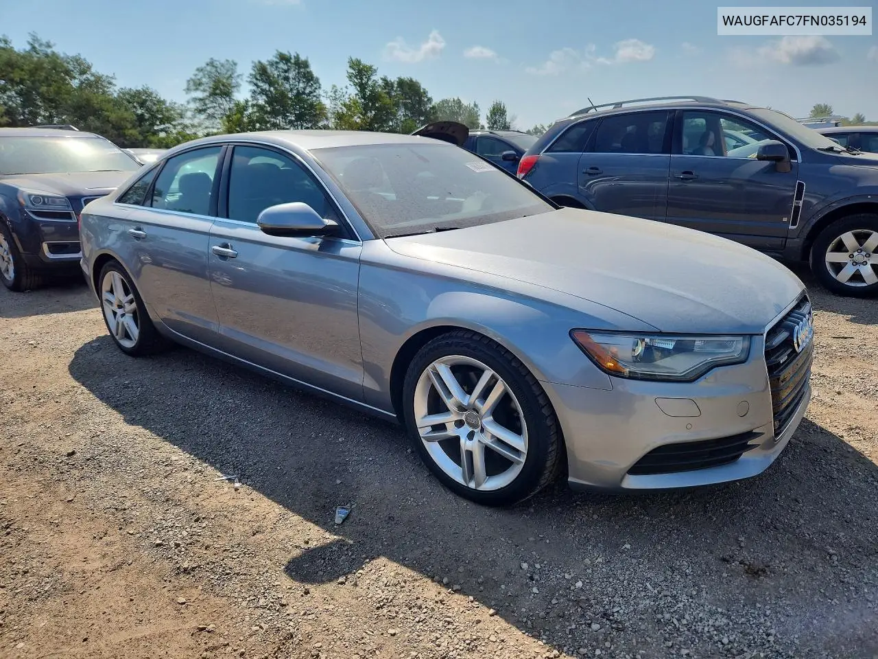 2015 AUDI A6 VIN WAUGFAFC7FN035194 — фото 4