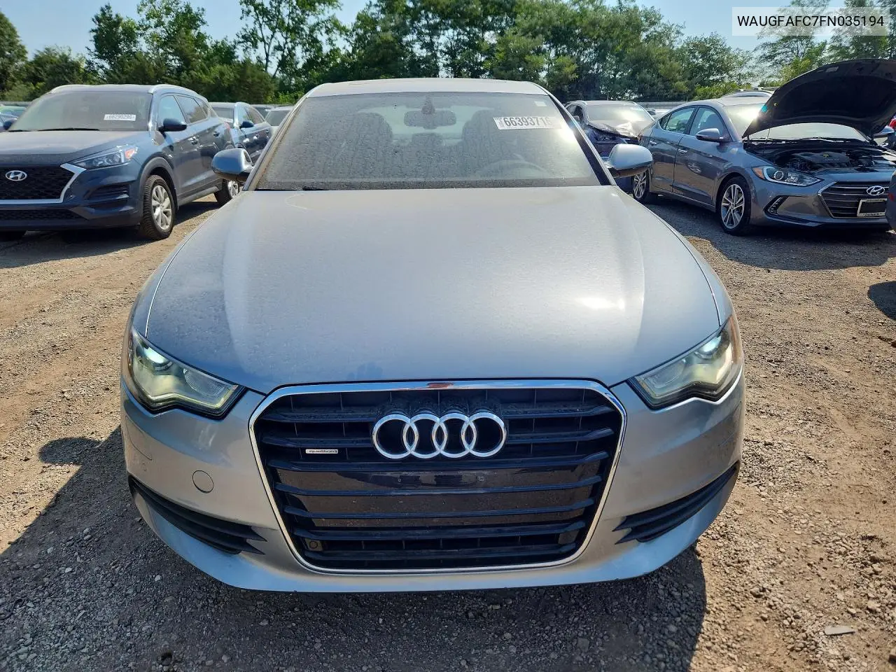 2015 AUDI A6 VIN WAUGFAFC7FN035194 — фото 5
