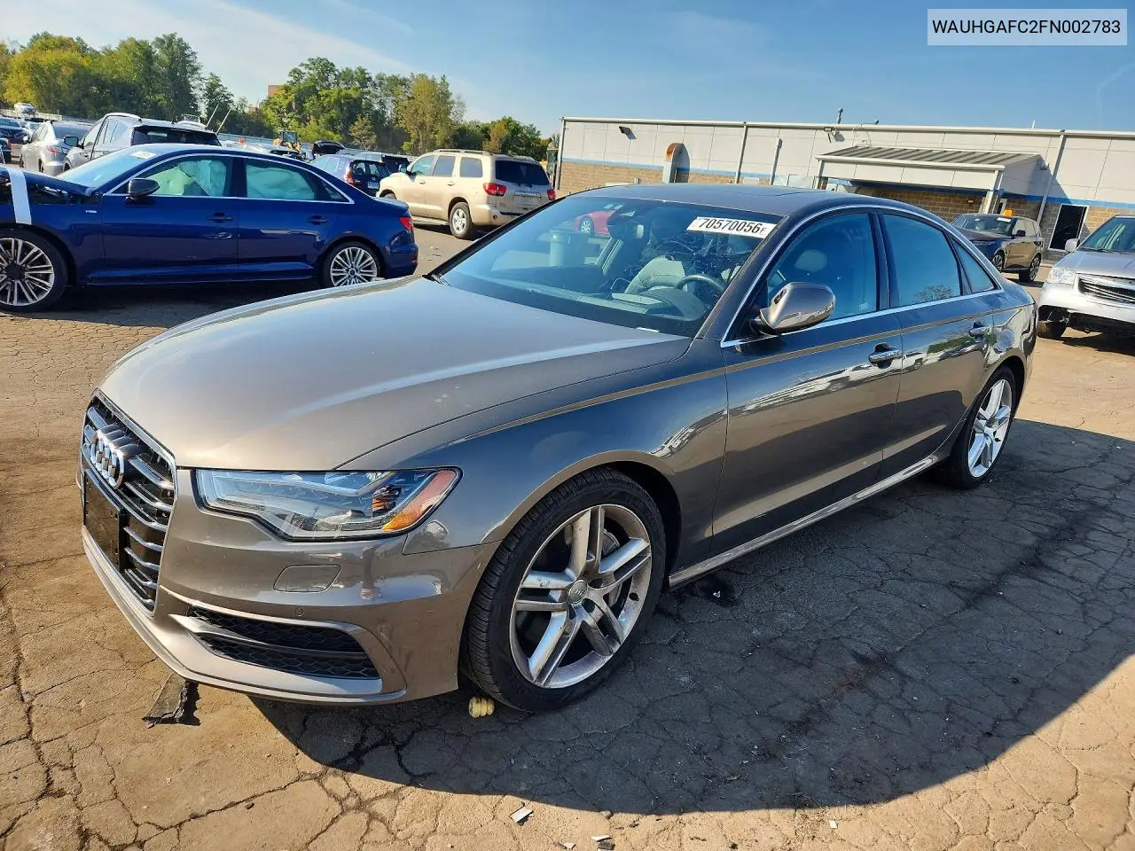 AUDI A6 2015, VIN WAUHGAFC2FN002783