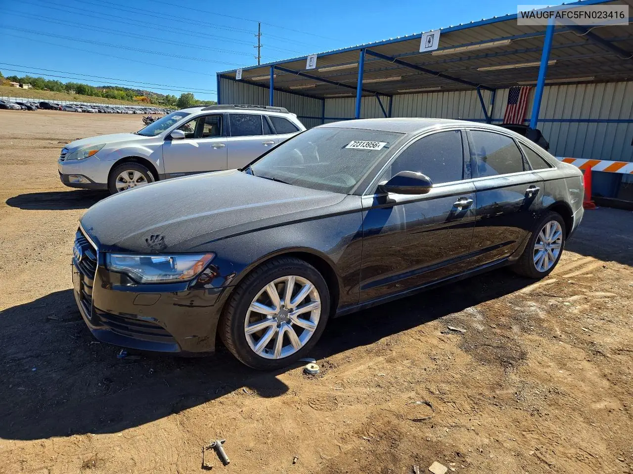 AUDI A6 2015, VIN WAUGFAFC5FN023416