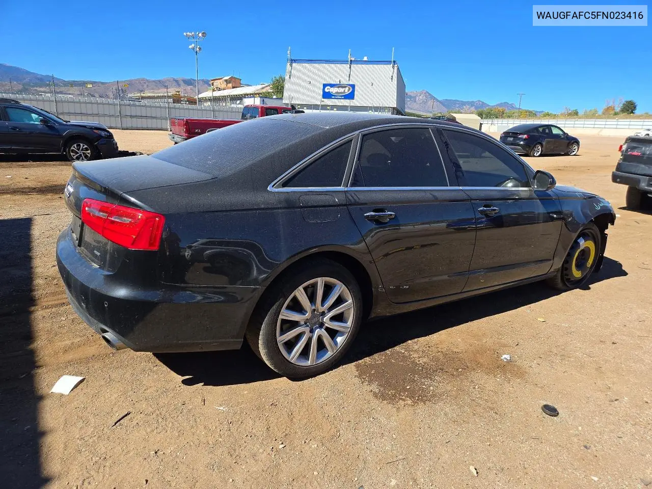 2015 AUDI A6 VIN WAUGFAFC5FN023416 — фото 3