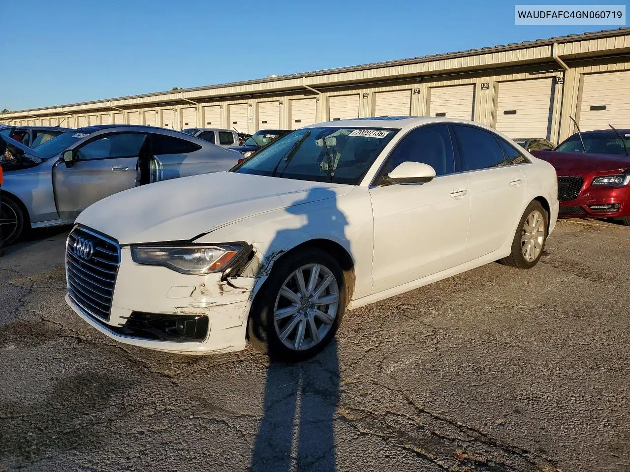 AUDI A6 2016, VIN WAUDFAFC4GN060719