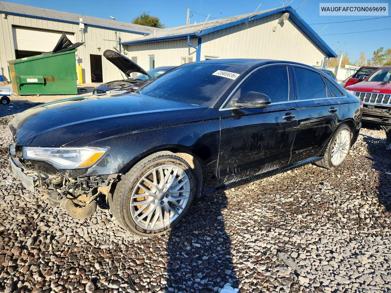 AUDI A6 2016, VIN WAUGFAFC7GN069699