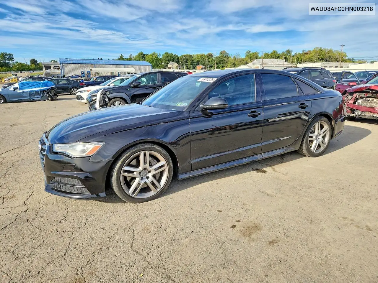 AUDI A6 2017, VIN WAUD8AFC0HN003218
