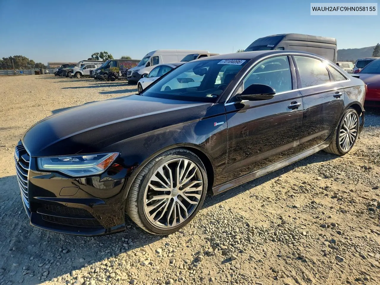 AUDI A6 2017, VIN WAUH2AFC9HN058155