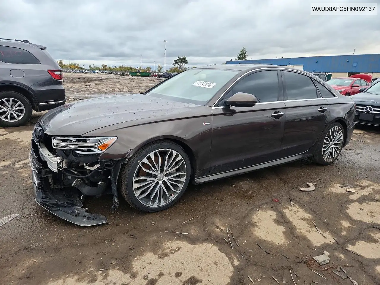 AUDI A6 2017, VIN WAUD8AFC5HN092137