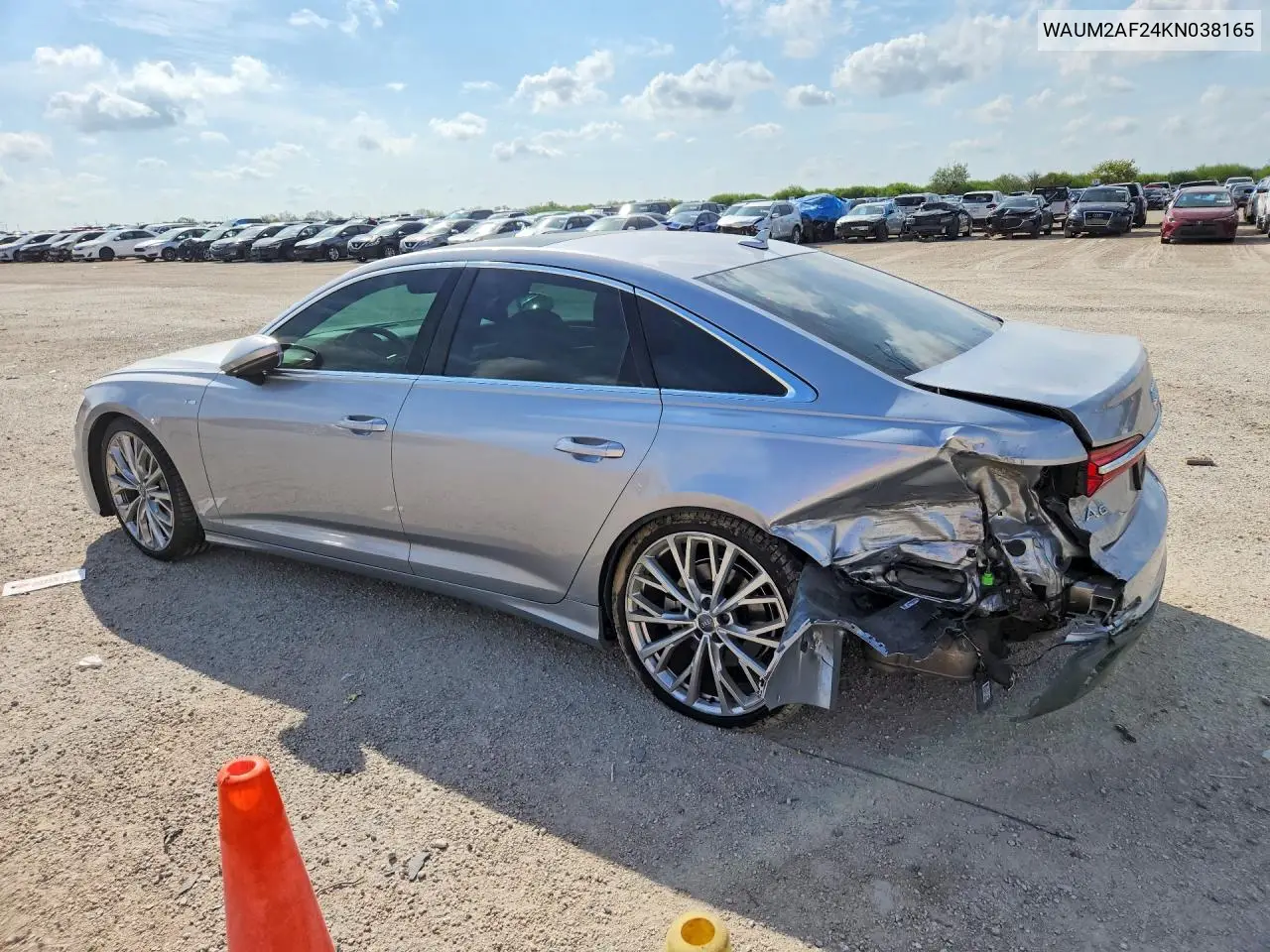 2019 AUDI A6 VIN WAUM2AF24KN038165 — фото 2