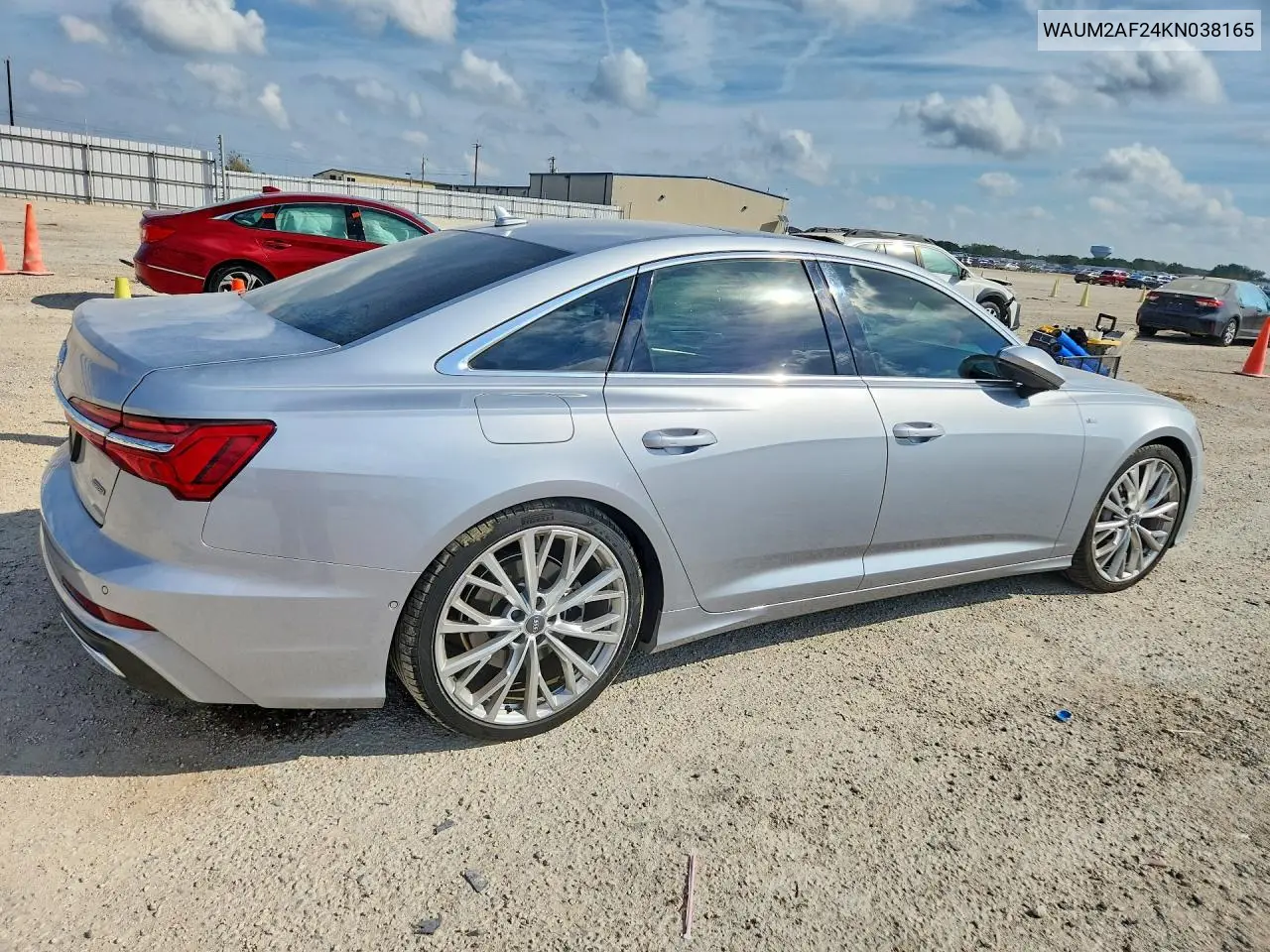 2019 AUDI A6 VIN WAUM2AF24KN038165 — фото 3