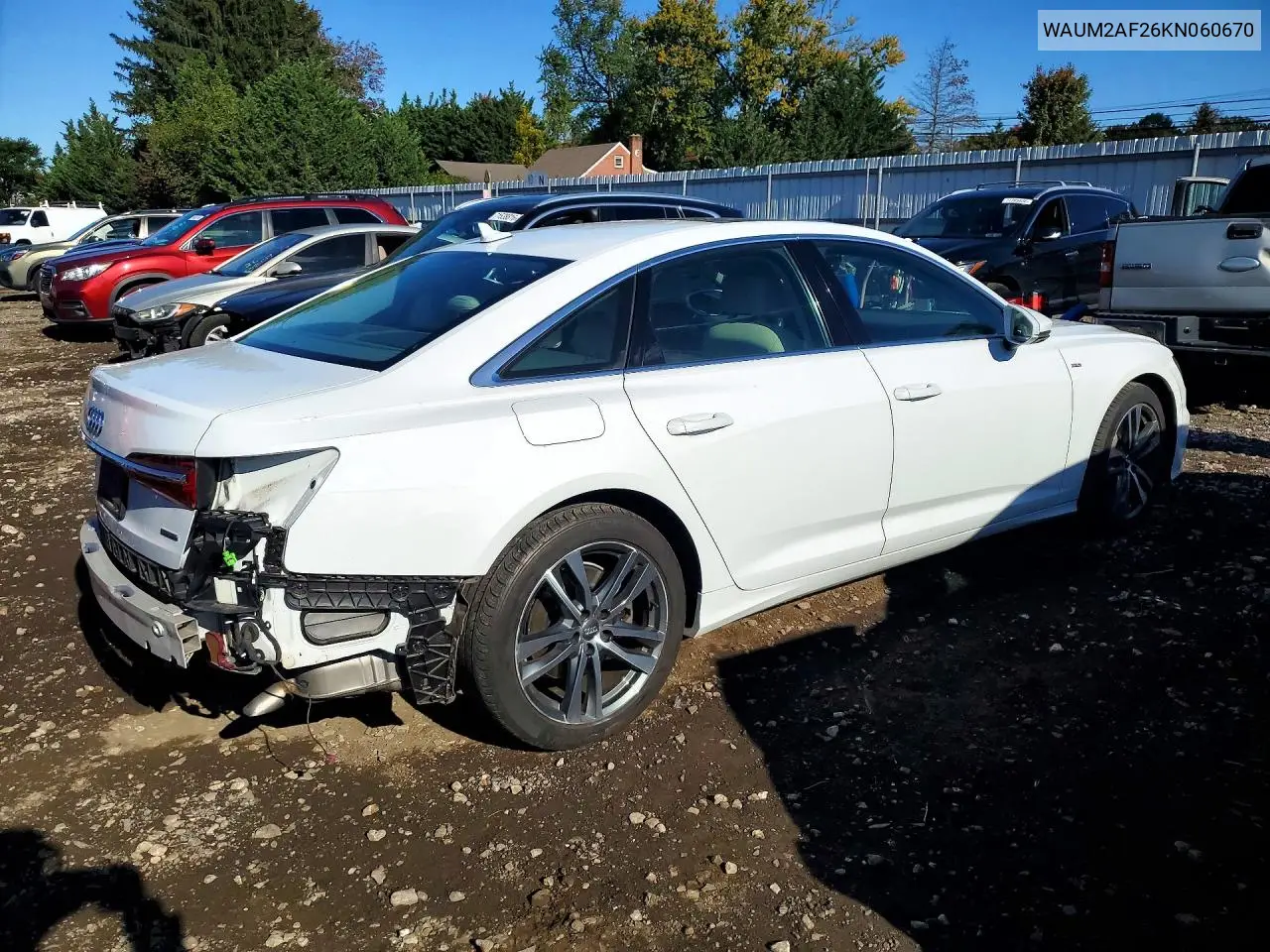2019 AUDI A6 VIN WAUM2AF26KN060670 — фото 3