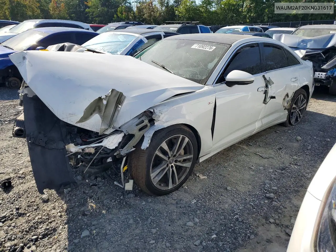 AUDI A6 2019, VIN WAUM2AF20KN031617
