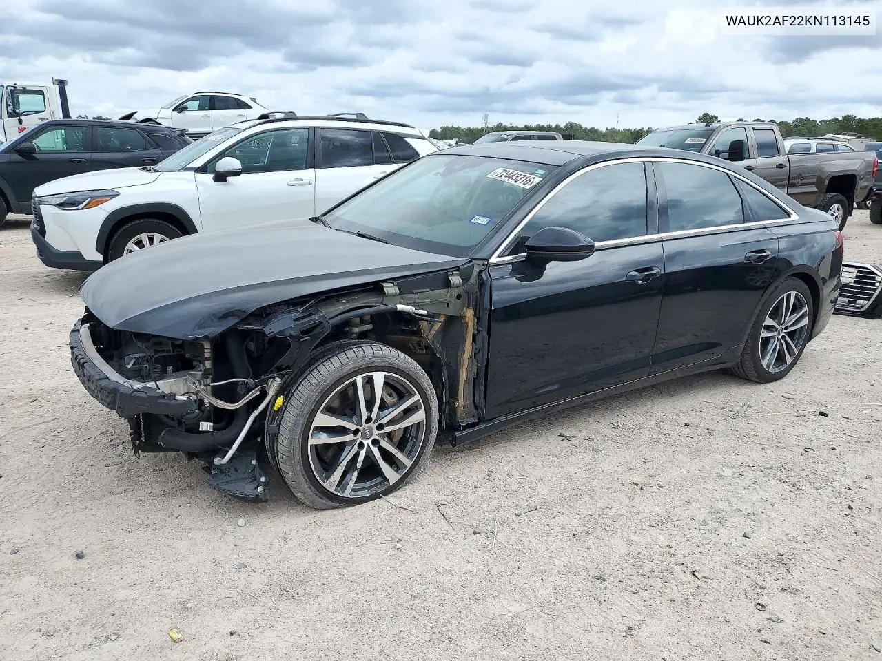 AUDI A6 2019, VIN WAUK2AF22KN113145