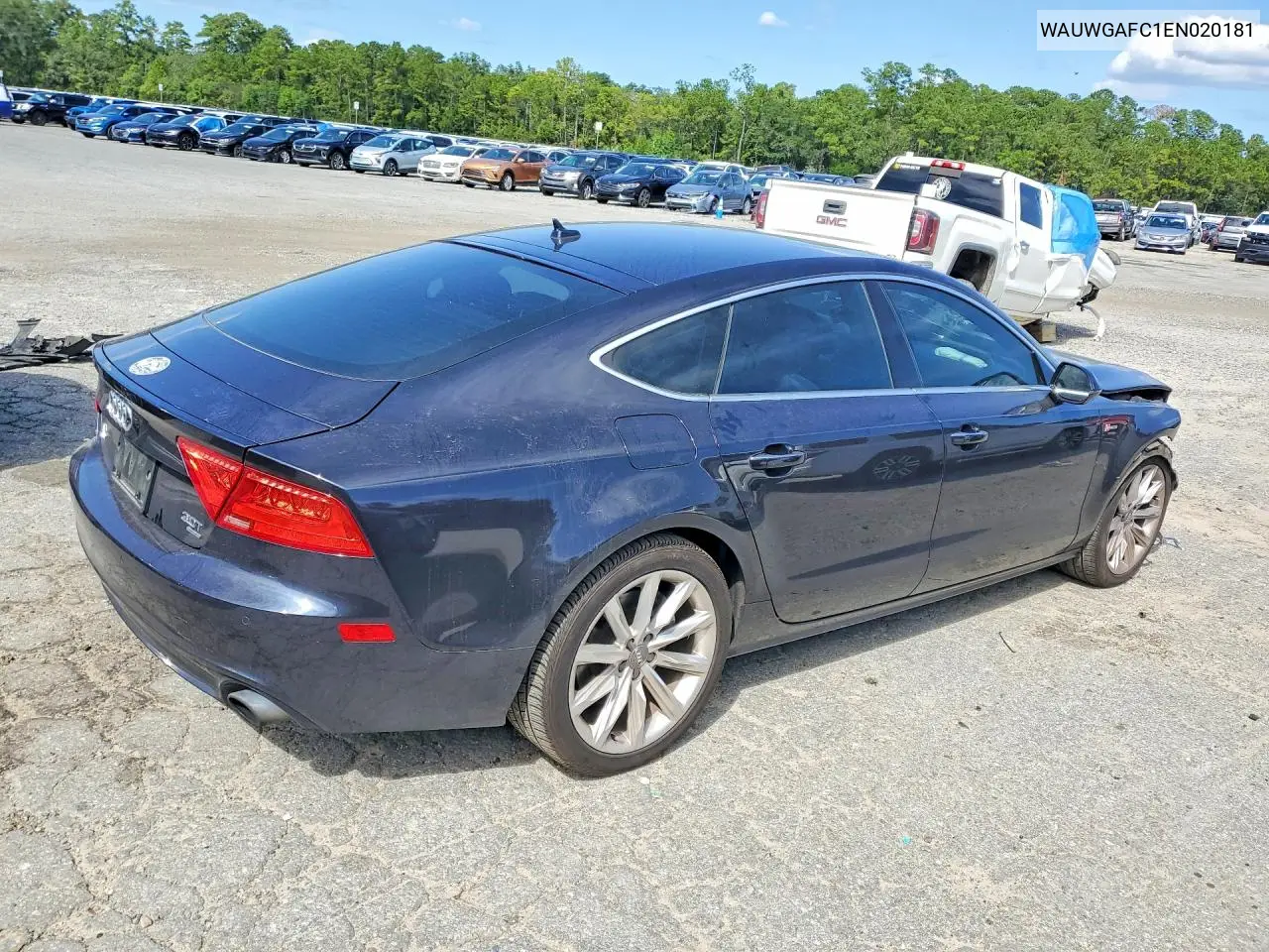 2014 AUDI A7 VIN WAUWGAFC1EN020181 — фото 3