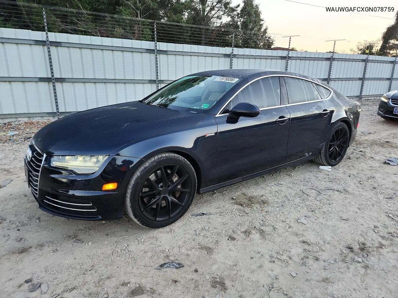 AUDI A7 2016, VIN WAUWGAFCXGN078759