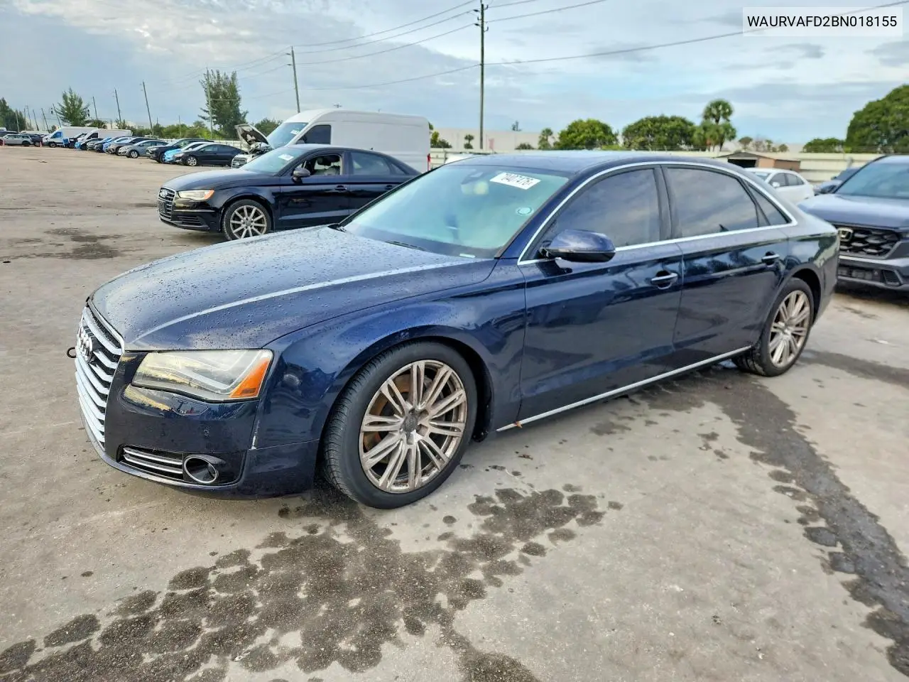 AUDI A8 2011, VIN WAURVAFD2BN018155