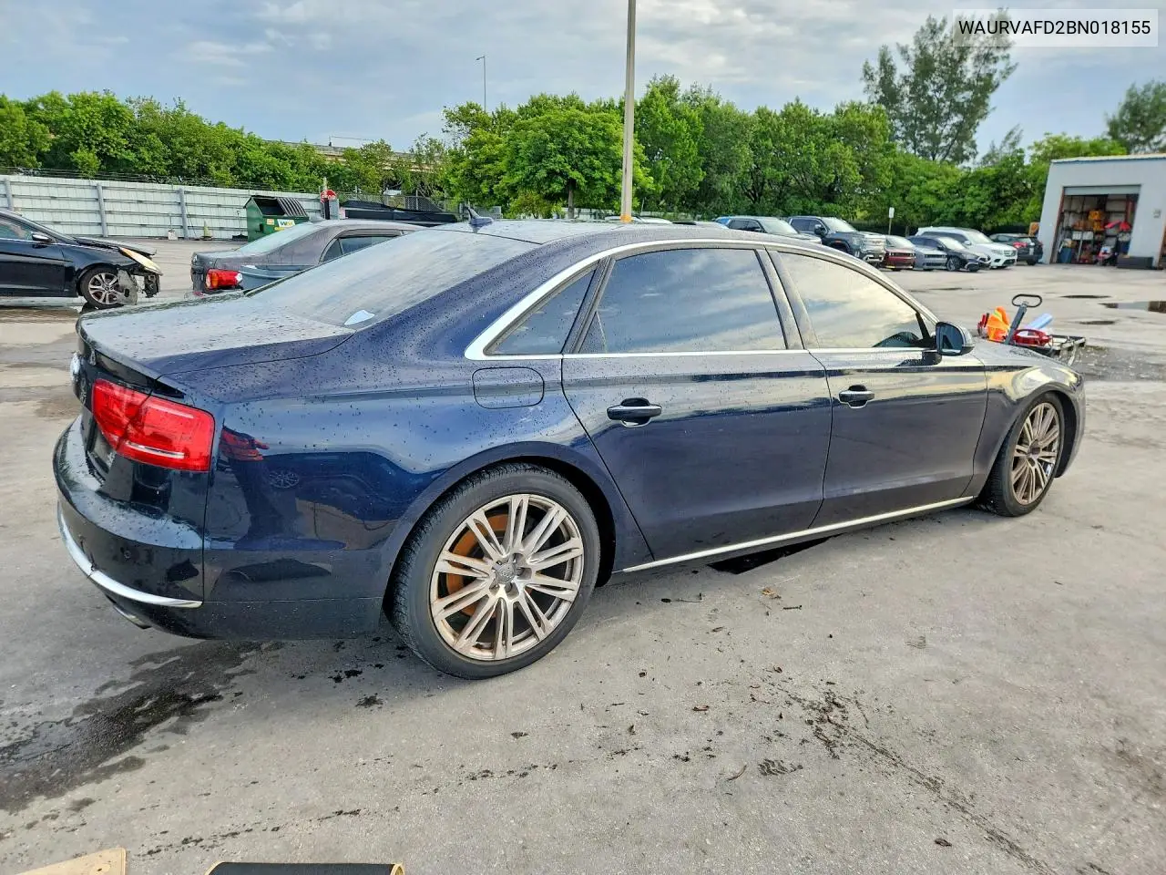 2011 AUDI A8 VIN WAURVAFD2BN018155 — фото 3
