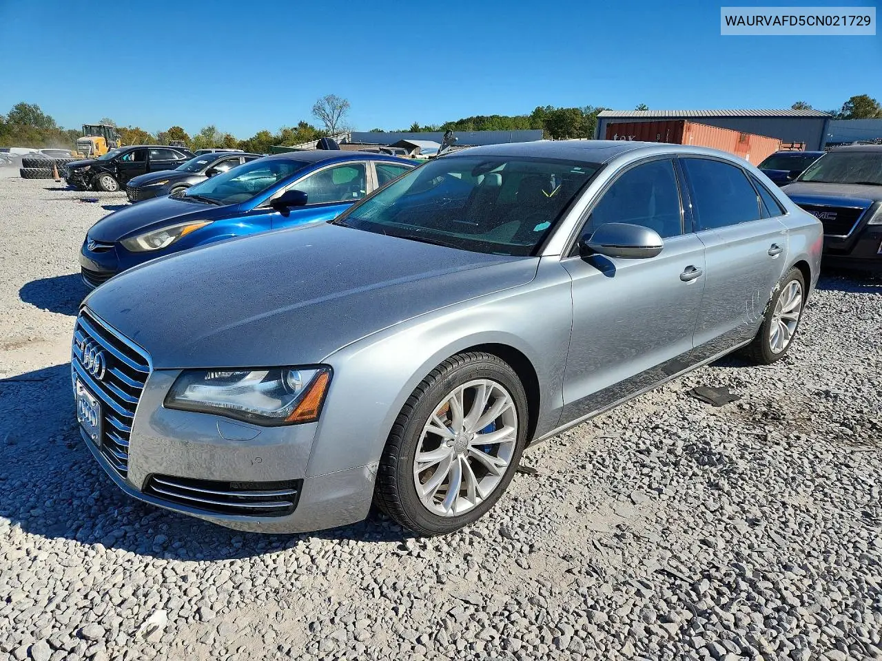 AUDI A8 2012, VIN WAURVAFD5CN021729