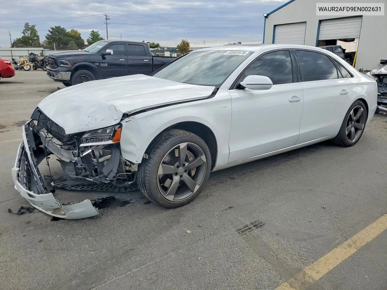 AUDI A8 2014, VIN WAUR2AFD9EN002631
