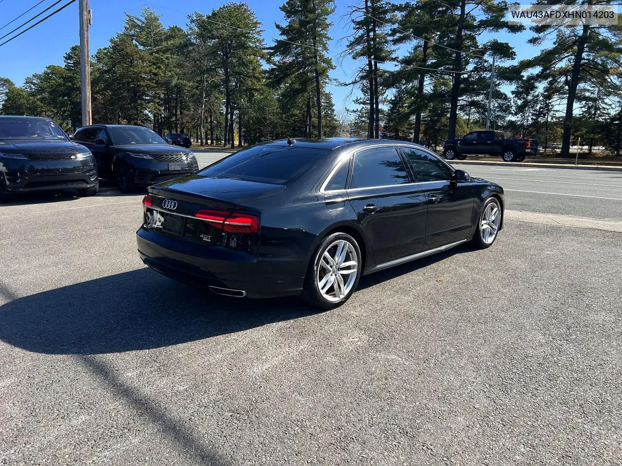 2017 AUDI A8 VIN WAU43AFDXHN014203 — фото 4