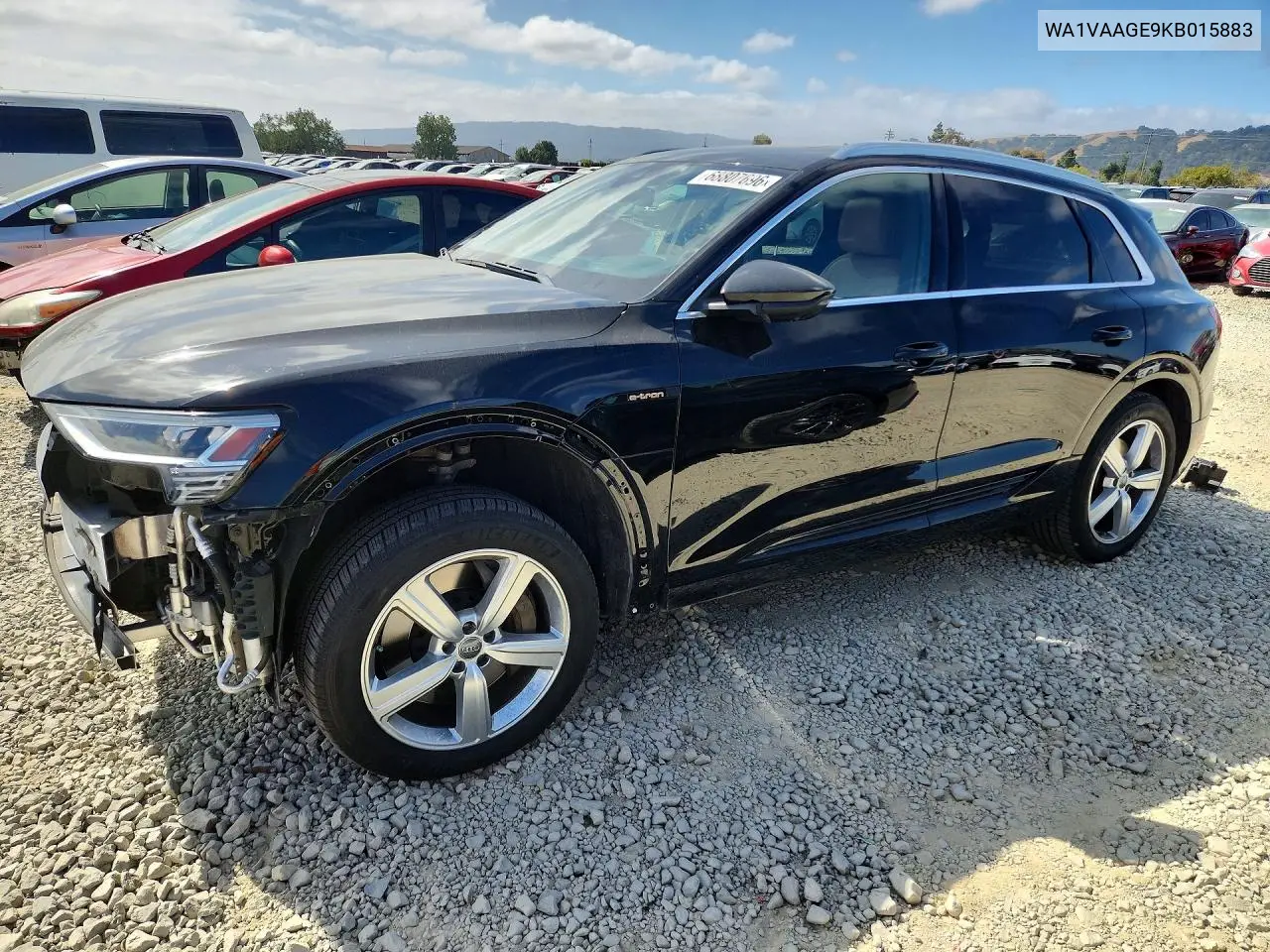 AUDI E-TRON 2019, VIN WA1VAAGE9KB015883