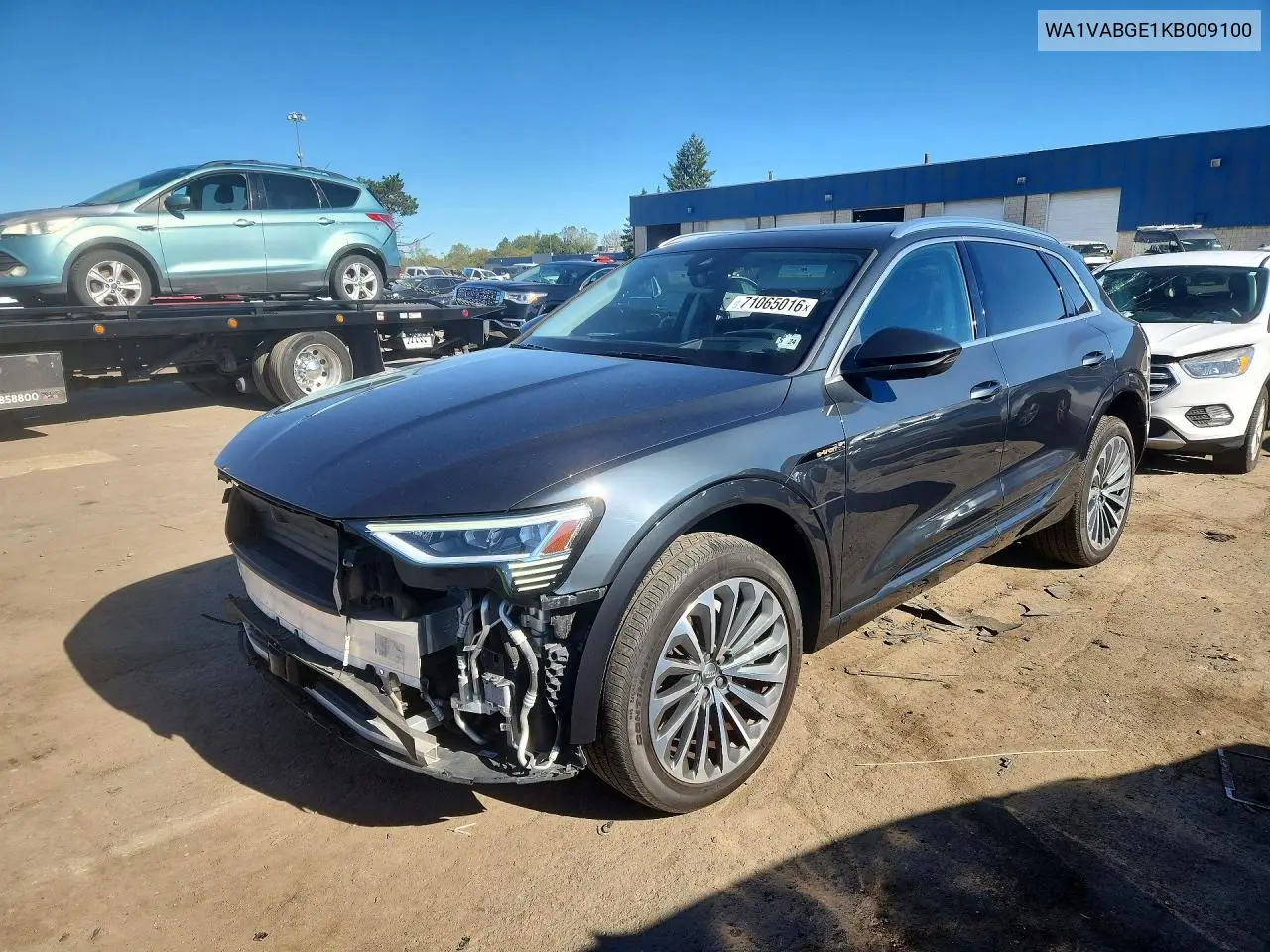 AUDI E-TRON 2019, VIN WA1VABGE1KB009100